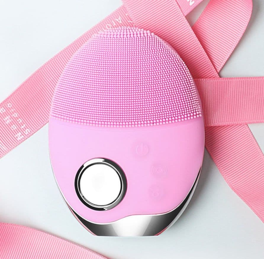 image-Wireless charging skin cleansing beauty instrument electric cleaning brush ultrasonic vibration wash brush