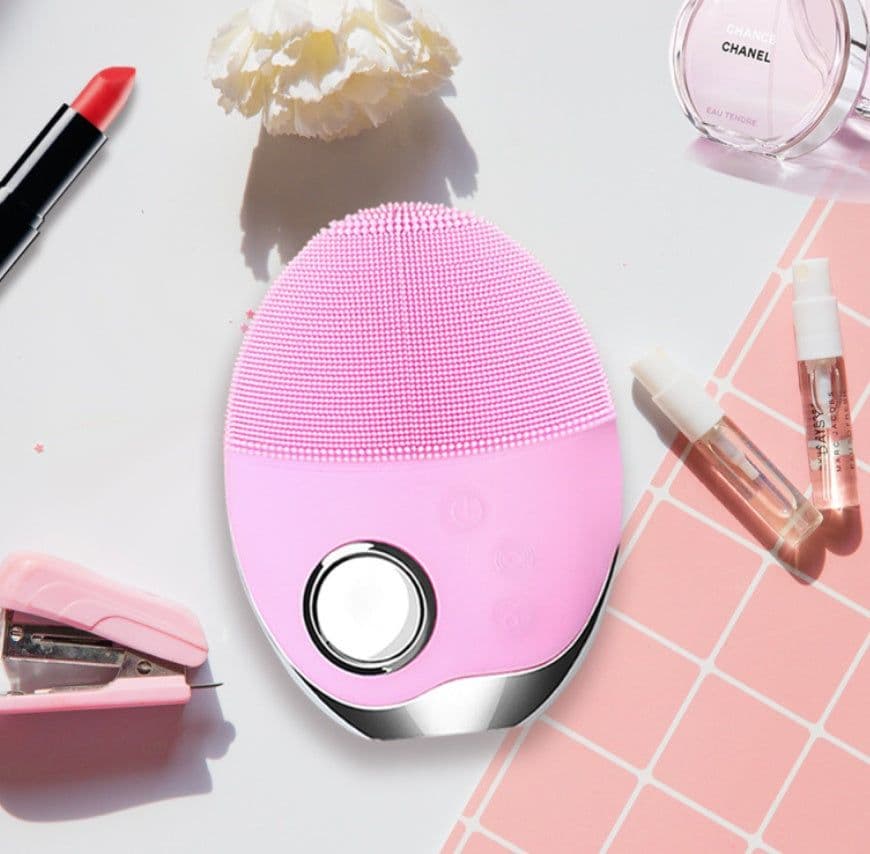 image-Wireless charging skin cleansing beauty instrument electric cleaning brush ultrasonic vibration wash brush