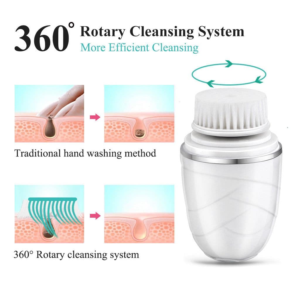 image-3 in 1 Electric Facial Cleanser Wash Face Cleaning Machine Pore Cleaner Body Cleansing Massage Mini Skin Beauty Massage
