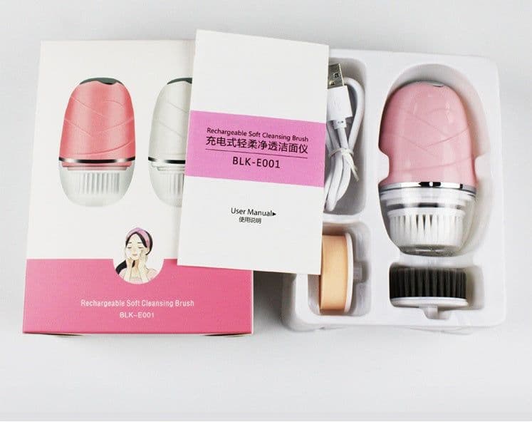 image-3 in 1 Electric Facial Cleanser Wash Face Cleaning Machine Pore Cleaner Body Cleansing Massage Mini Skin Beauty Massage