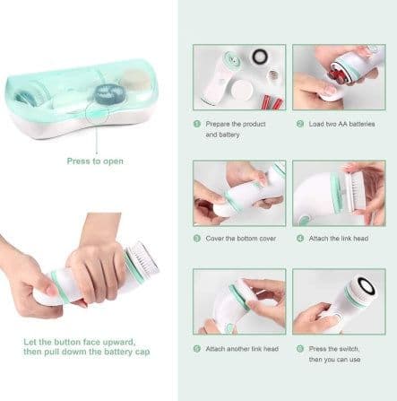 image-Facial cleaning brush, electric skin waterproof brush
