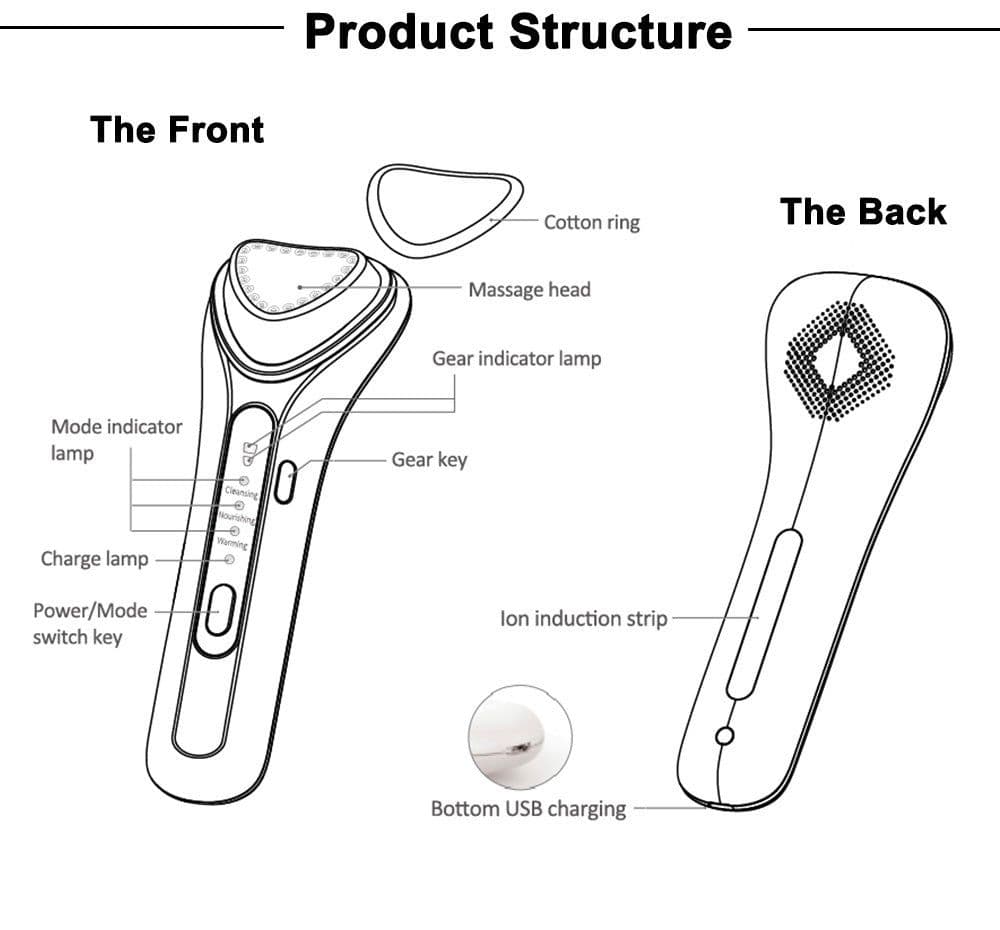image-Electric Ultrasonic Facial Beauty Device