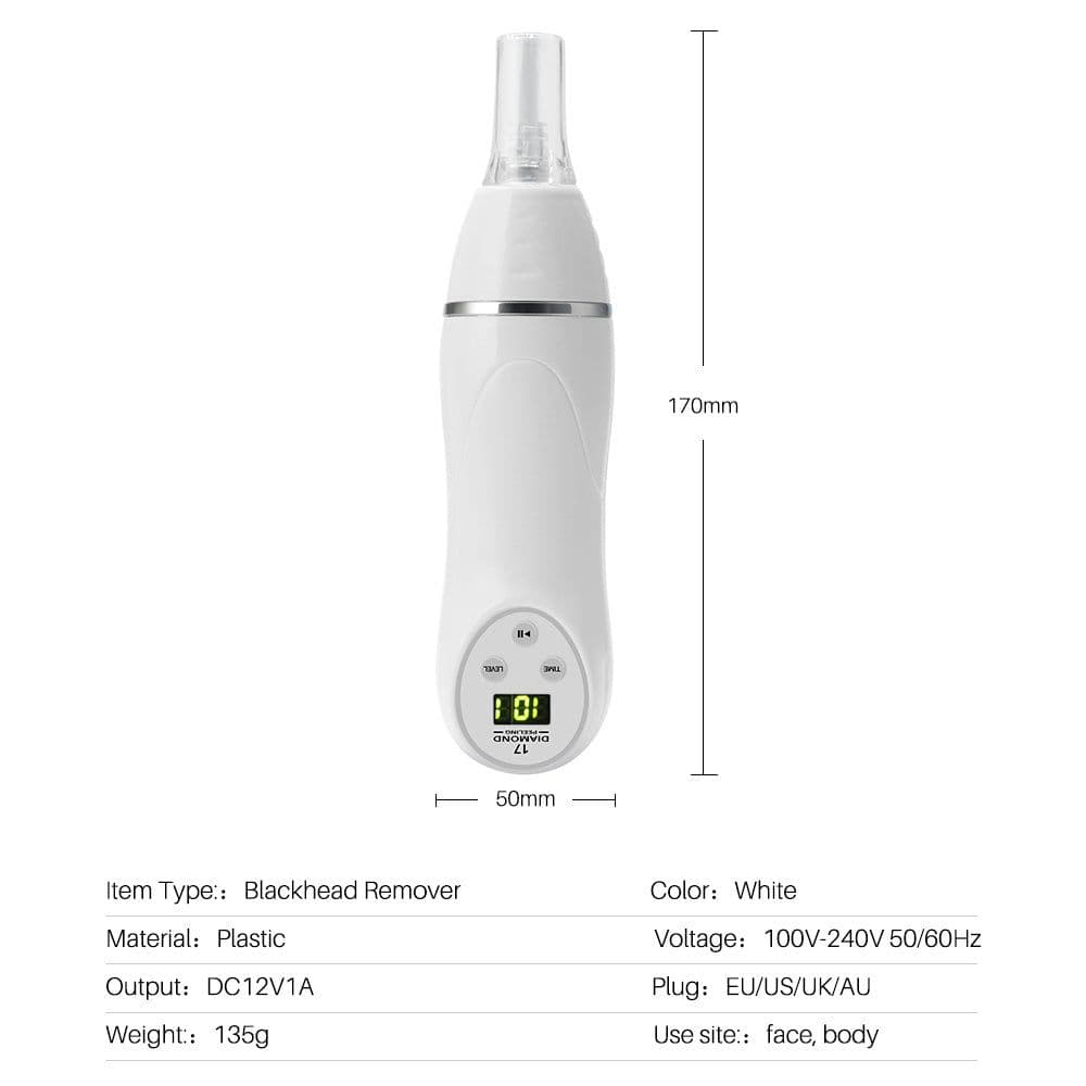 image-Electric pore suction and acne removing device beauty cleaner