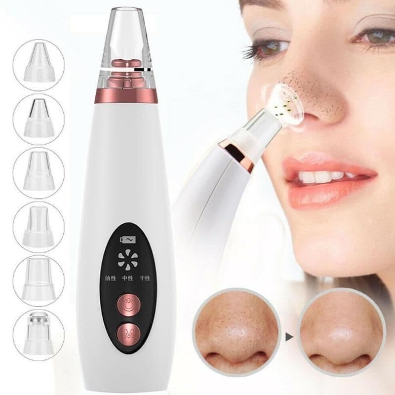 image-Blackhead Pore Vacuum Cleaner Nose Cleanser Blackheads Remover Blackhead Acne Removal Button Face Suction Beauty Skin Care Tool