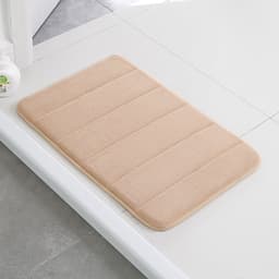 image-Home Bath Mat Coral Fleece Bathroom Carpet Water Absorption Non-slip Memory Foam Absorbent Washable Rug Toilet Floor Mat