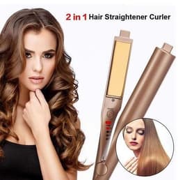 image-Hair straightener splint double use Hair curler rolling perm Suitable for wet and dry hair Straightening hair Plywood