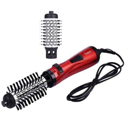 image-Professional Hair Dryer Rotary Brush Machine 2 in 1 Multifunction Hair Curler Curling Iron Wand Styling Tools