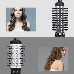 image-Professional Hair Dryer Rotary Brush Machine 2 in 1 Multifunction Hair Curler Curling Iron Wand Styling Tools