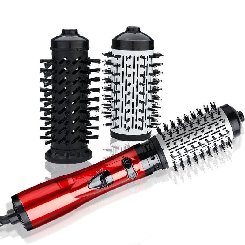 image-Professional Hair Dryer Rotary Brush Machine 2 in 1 Multifunction Hair Curler Curling Iron Wand Styling Tools