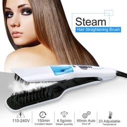 image-Authentic steam spray straightening comb hair straightener pull straight splint not to hurt the hair dry and wet one generation