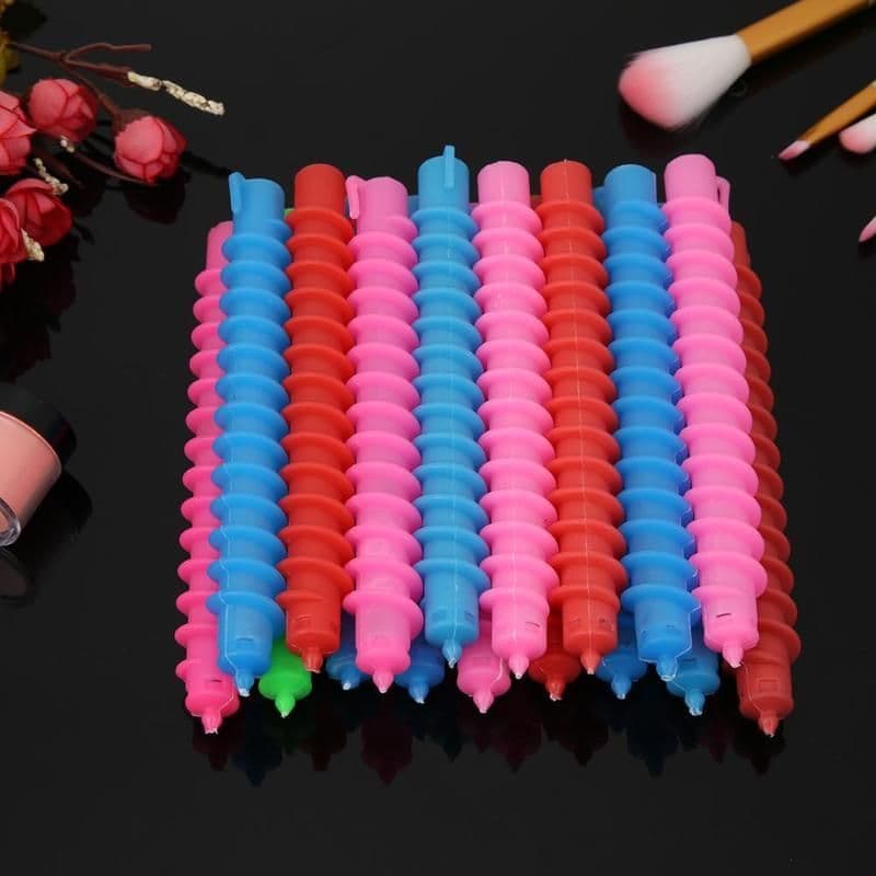 image-Plastic Long Styling Barber Salon Tool Hairdressing Spiral Hair Perm Rod Hairdressing Curler Rollers Salon Tool