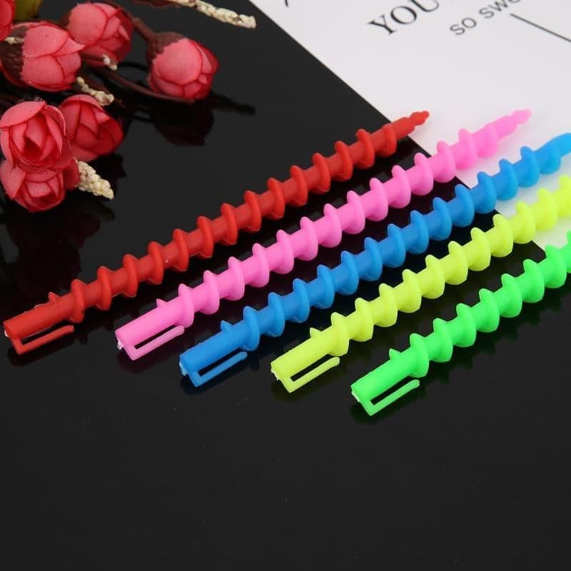 image-Plastic Long Styling Barber Salon Tool Hairdressing Spiral Hair Perm Rod Hairdressing Curler Rollers Salon Tool