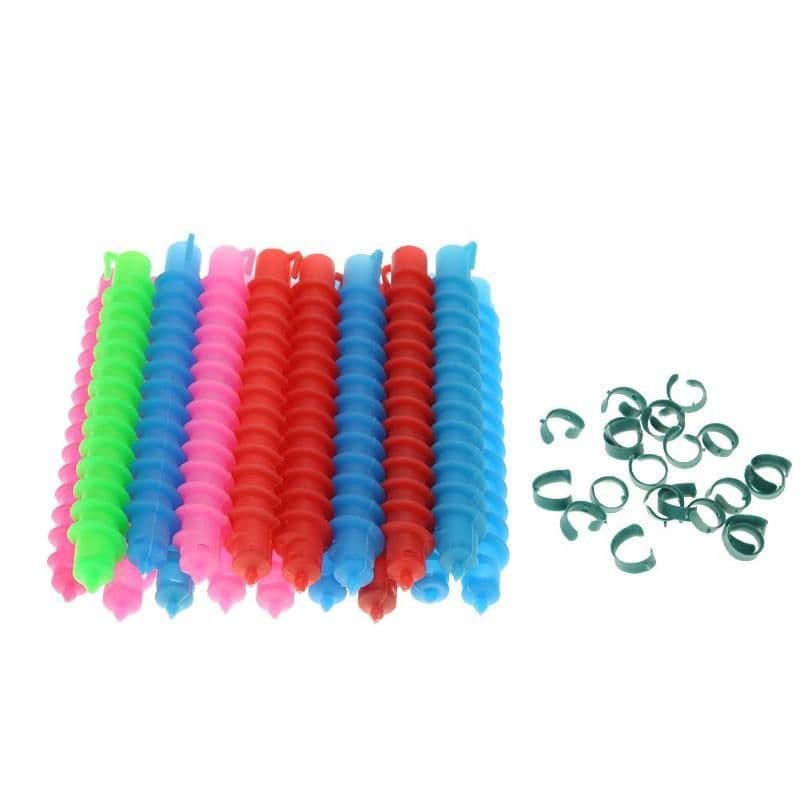 image-Plastic Long Styling Barber Salon Tool Hairdressing Spiral Hair Perm Rod Hairdressing Curler Rollers Salon Tool
