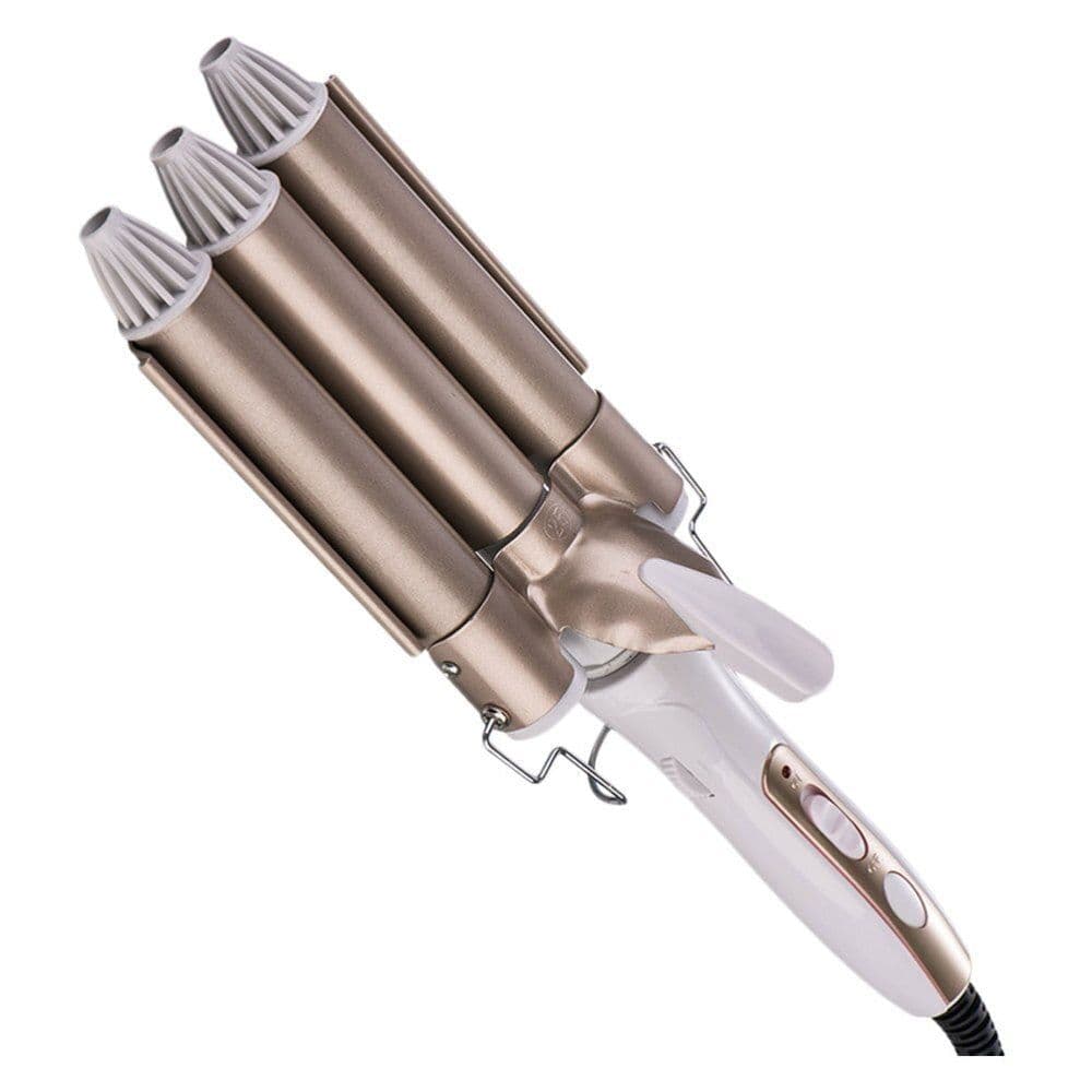 image-Water ripple three-tube curling iron