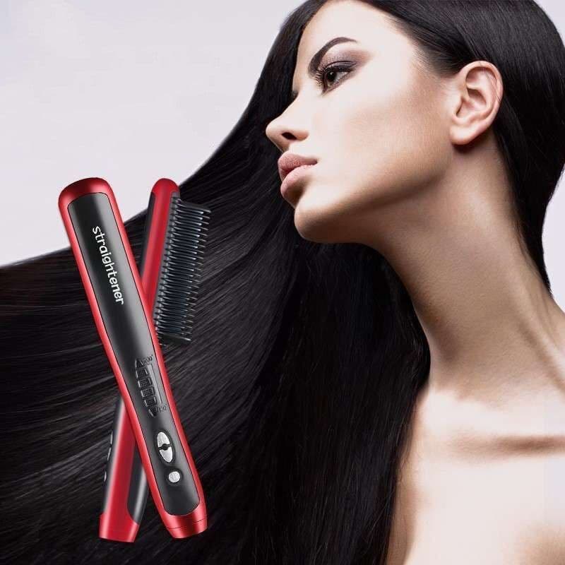 image-Hair straightener comb straightener
