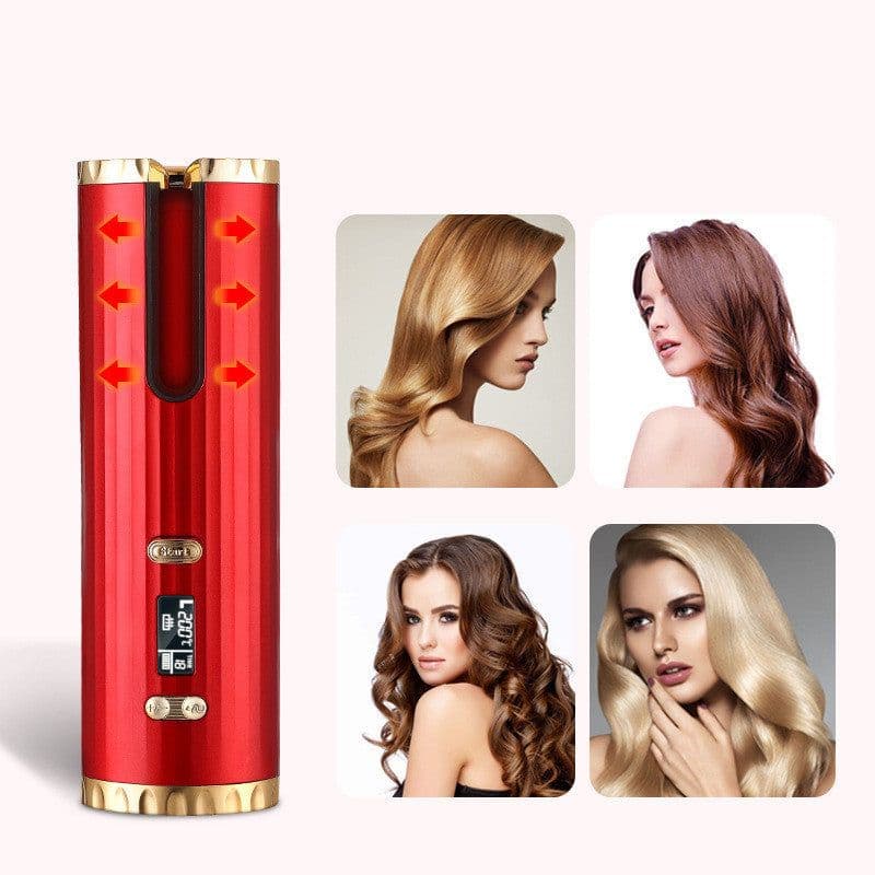 image-Charging wireless smart curling iron