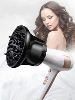 image-Hair dryer with wind hood