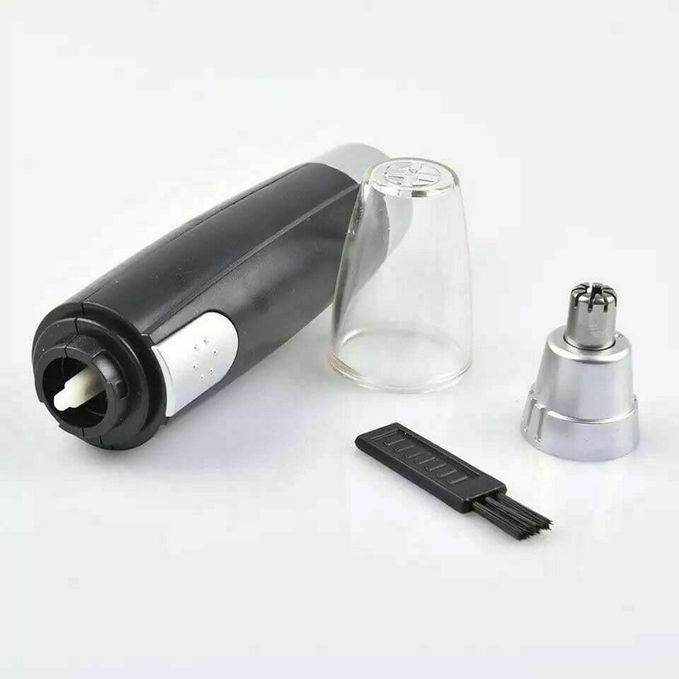 image-Electric Nose Ear Hair Trimmer Eyebrow Shaver Clipper Groomer Cleaner Unisex Electric Nose Hair Trimmer Portable Ear Hair Removal Painless Nose Hair Clipper with LED Light for Men and Women