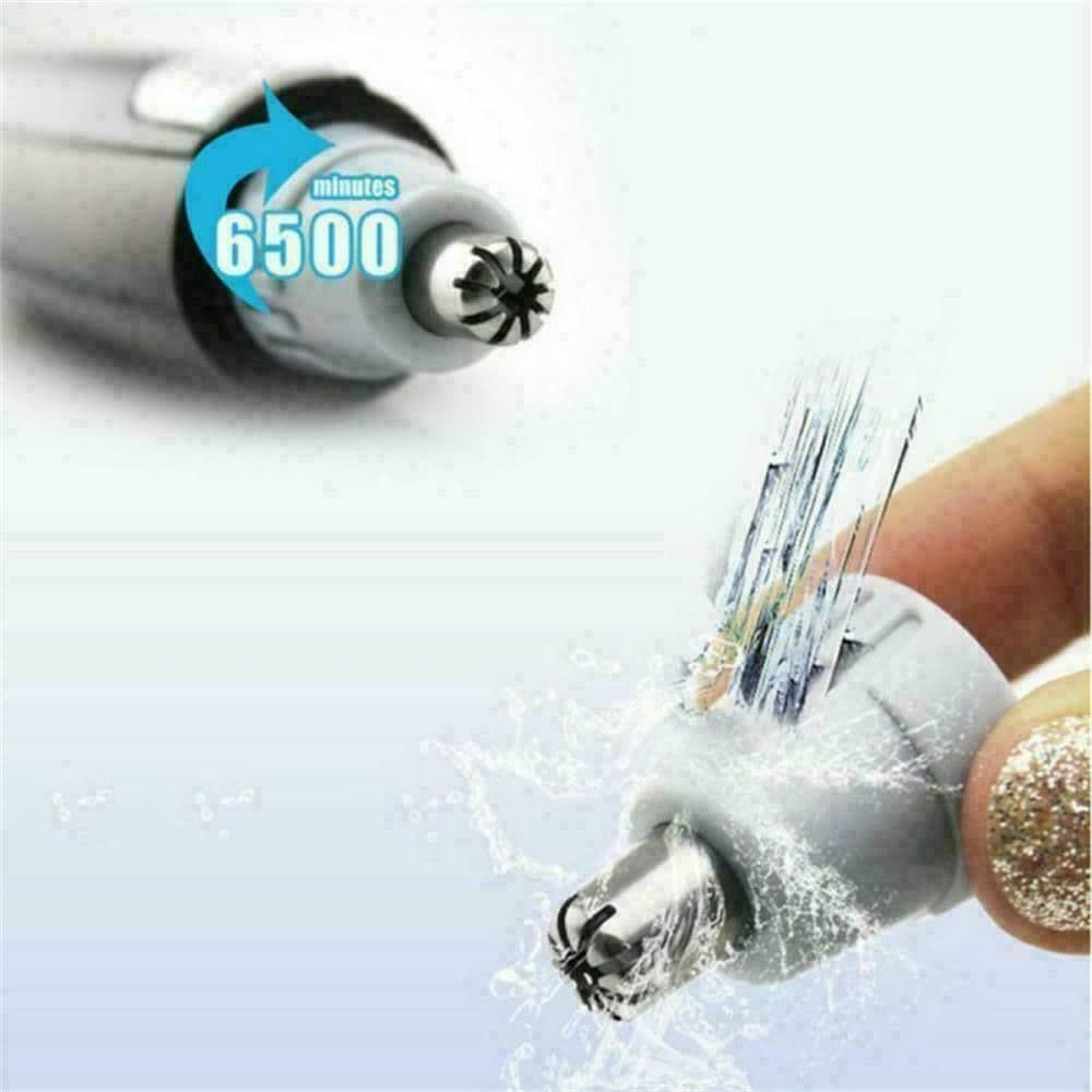 image-Electric Nose Ear Hair Trimmer Eyebrow Shaver Clipper Groomer Cleaner Unisex Electric Nose Hair Trimmer Portable Ear Hair Removal Painless Nose Hair Clipper with LED Light for Men and Women