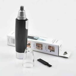 image-Electric Nose Ear Hair Trimmer Eyebrow Shaver Clipper Groomer Cleaner Unisex Electric Nose Hair Trimmer Portable Ear Hair Removal Painless Nose Hair Clipper with LED Light for Men and Women