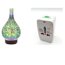 image-3D Glass Aroma Diffuser Colorful Lamp Humidifier Night Light