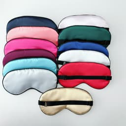 image-1PC Safety Goggles Pure Silk Sleep Eye Mask Padded Shade Cover Travel Relax Aid Blindfold New