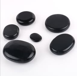 image-Beauty SPA Health Massage Energy Stone Natural Volcanic Hot Stone Back Essential Oil Massage Hot Stone
