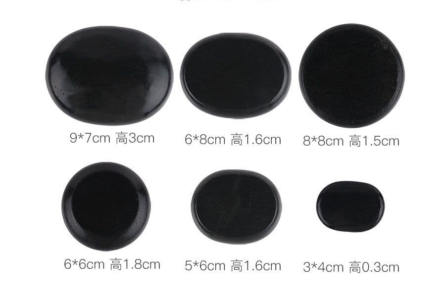 image-Beauty SPA Health Massage Energy Stone Natural Volcanic Hot Stone Back Essential Oil Massage Hot Stone