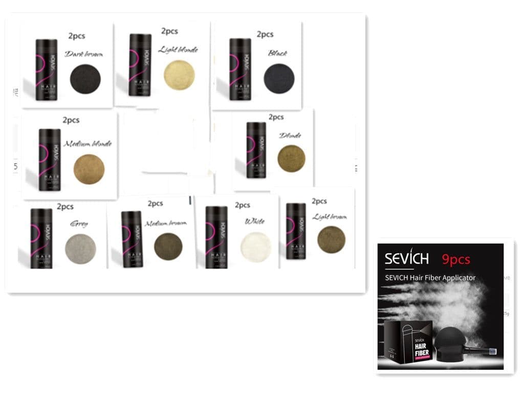 image-Hair Building Fibers Keratin Thicker Anti Hair Loss Products Concealer Refill Thickening Fiber Hair Powders Growth