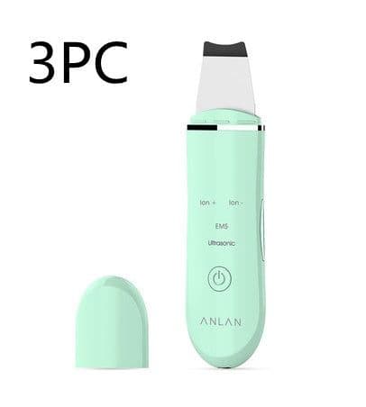 image-Ultrasonic Skin Scrubber Deep Face Cleaning Machine Peeling Shovel Facial Pore Cleaner Face Skin Scrubber Lift Machine
