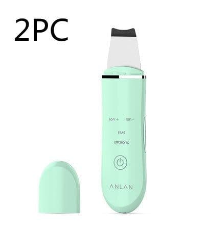 image-Ultrasonic Skin Scrubber Deep Face Cleaning Machine Peeling Shovel Facial Pore Cleaner Face Skin Scrubber Lift Machine