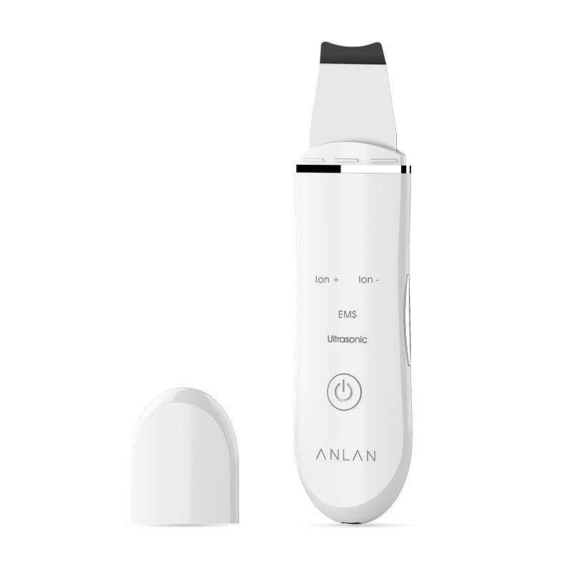 image-Ultrasonic Skin Scrubber Deep Face Cleaning Machine Peeling Shovel Facial Pore Cleaner Face Skin Scrubber Lift Machine