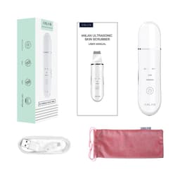 image-Ultrasonic Skin Scrubber Deep Face Cleaning Machine Peeling Shovel Facial Pore Cleaner Face Skin Scrubber Lift Machine