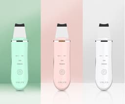 image-Ultrasonic Skin Scrubber Deep Face Cleaning Machine Peeling Shovel Facial Pore Cleaner Face Skin Scrubber Lift Machine