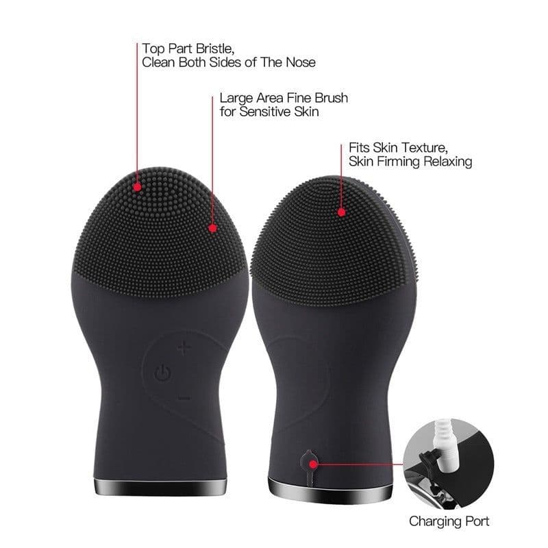image-Beauty Instrument Face Washing Instrument Electric Silicone Face Washing Brush