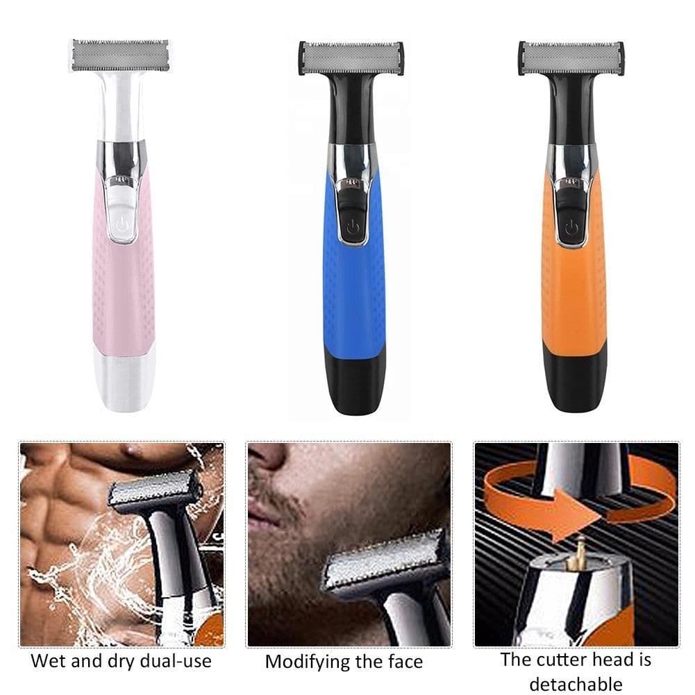 image-Electric Man Shaver Razor Facial Haircut Machine CLipper Body Trimmer Bald Head Shaving Face Beard Remover