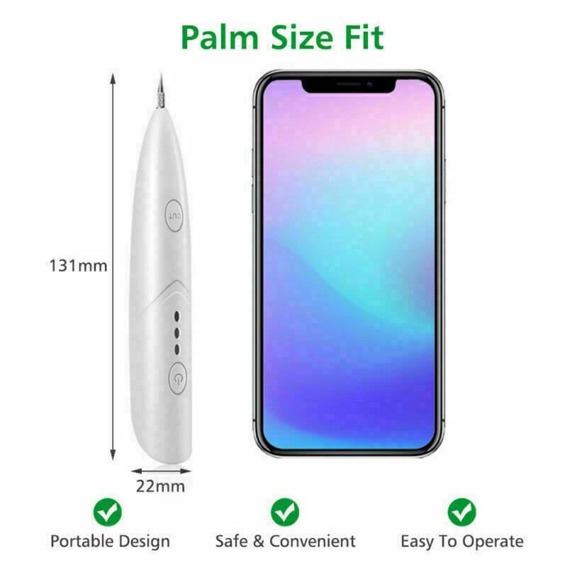 image-Ion Laser Freckle Skin Mole Dark Spot Remover Face Wart Tag Tattoo Removal Pen