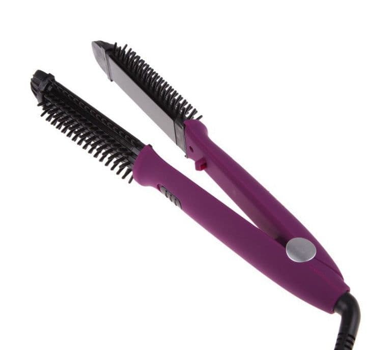 image-Hair curling stick dual-purpose hair straightener buckle hair curler electric coil comb plywood