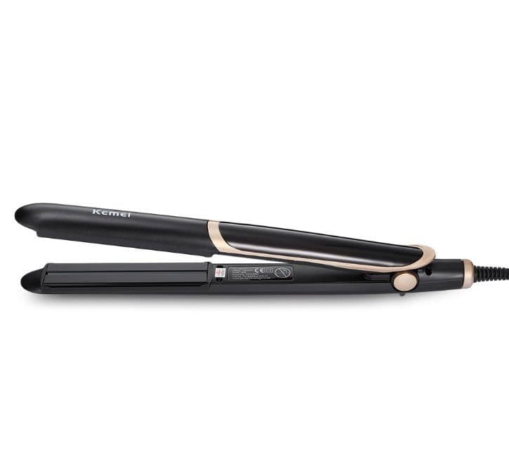 image-Professional Hair Straightener Curler Hair Flat Iron Negative Ion Infrared Hair Straighting Curling Iron Corrugation LED Display