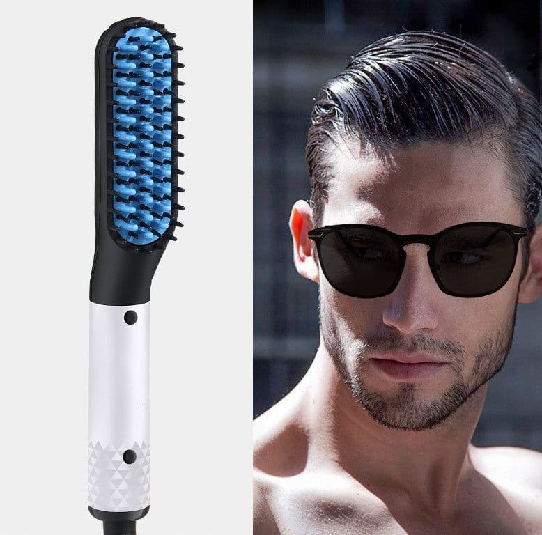 image-Men's multi-function straight hair comb