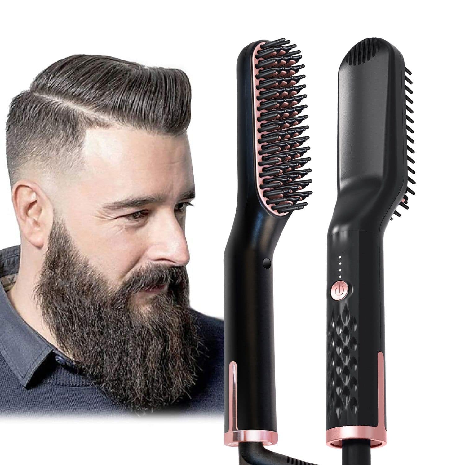 image-Men's multi-function straight hair comb