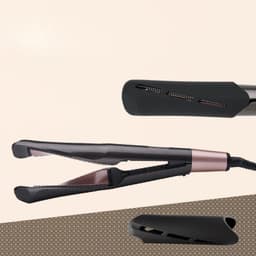 image-2 In1 Professional Hair Straightener Hair Crimper Dry/Wet Hair Straightening Curling Comb