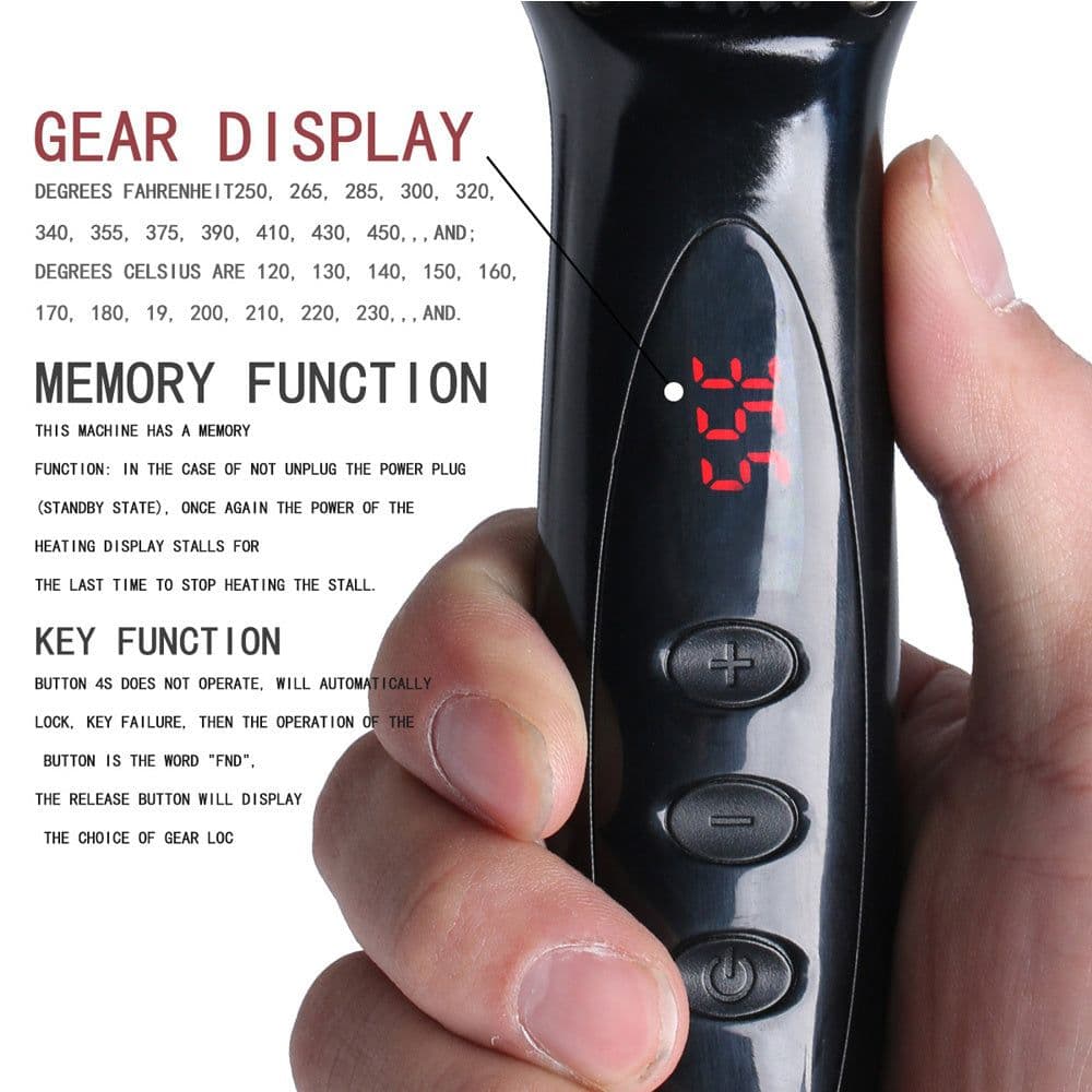 image-2 in1 Hair Straightener Brush Heating Beard Clip Comb Styler Electric Ionic Straightening Brush