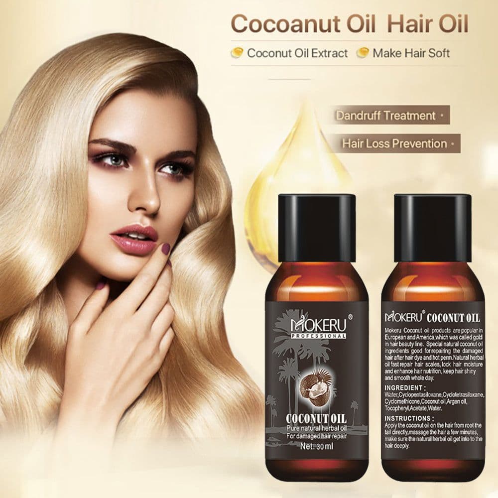 image-Coconut Oil Repair Frizz Repair Damage Hair Care Hair