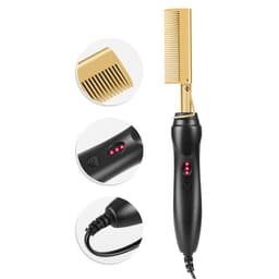 image-Electric Curling Comb Household Curling Stick Wet and Dry Copper Comb
