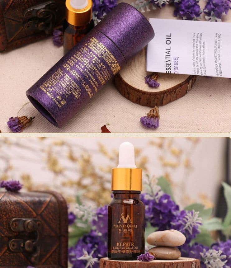 image-Scar Skin Repair Essential Oil Lavender Care Natural Skin Pure Remove Ance Burn Strentch Marks Removal Scar 10 ML
