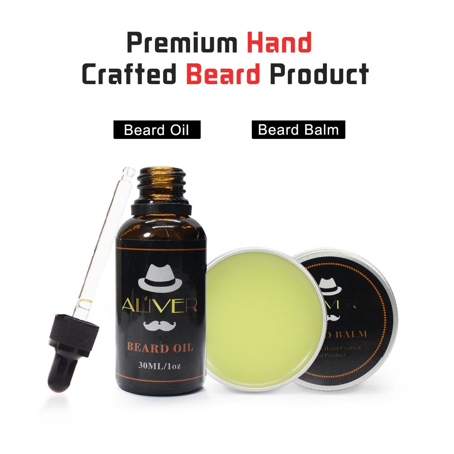 image-ALIVER men's beard portable styling comb beard comb brush cream oil beard water suit