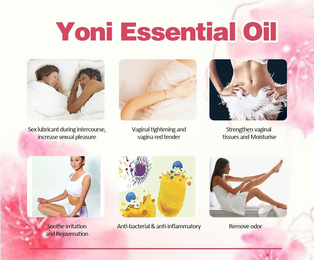 image-Rose Essential Oil Jojoba Vagina Rejuvenation Detox