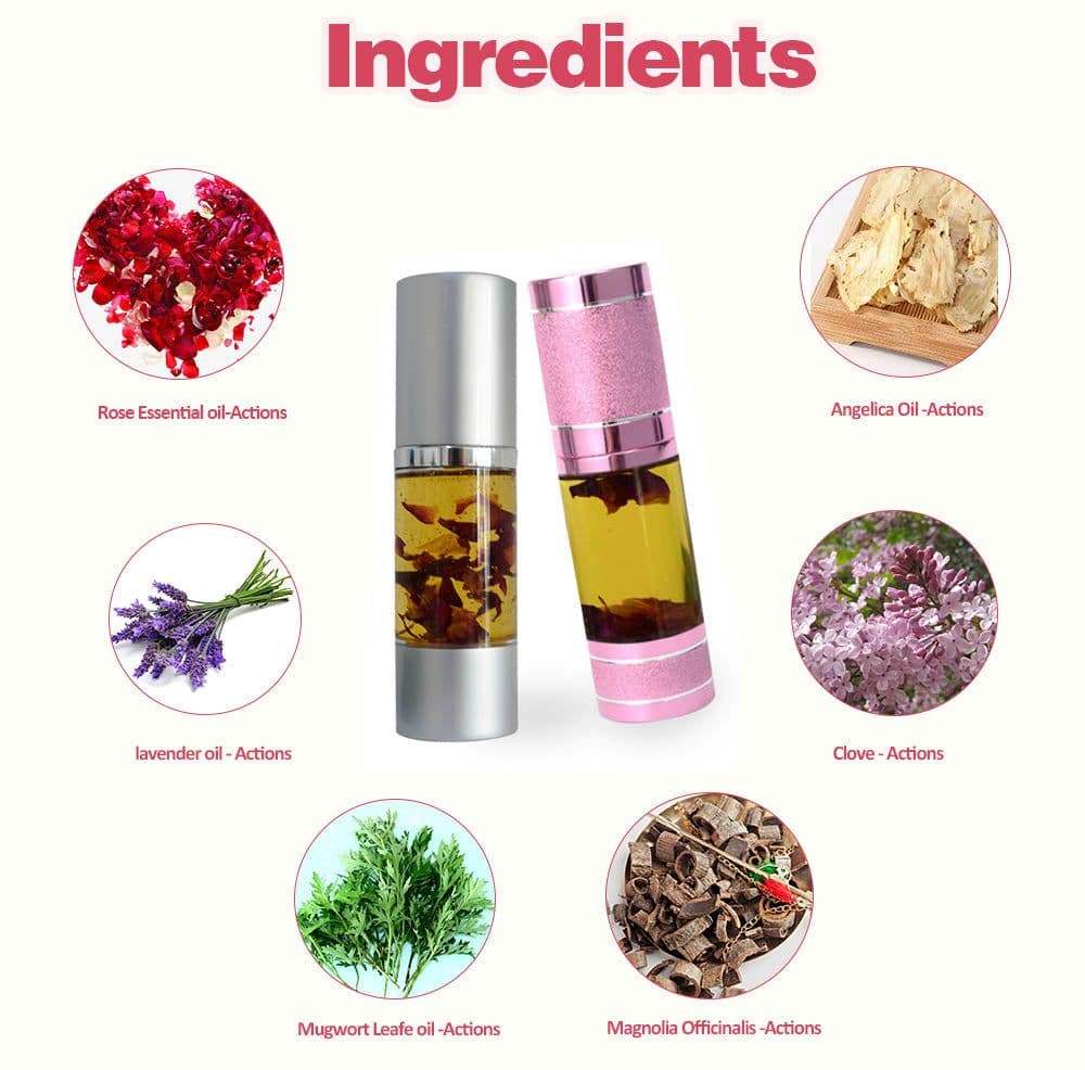 image-Rose Essential Oil Jojoba Vagina Rejuvenation Detox