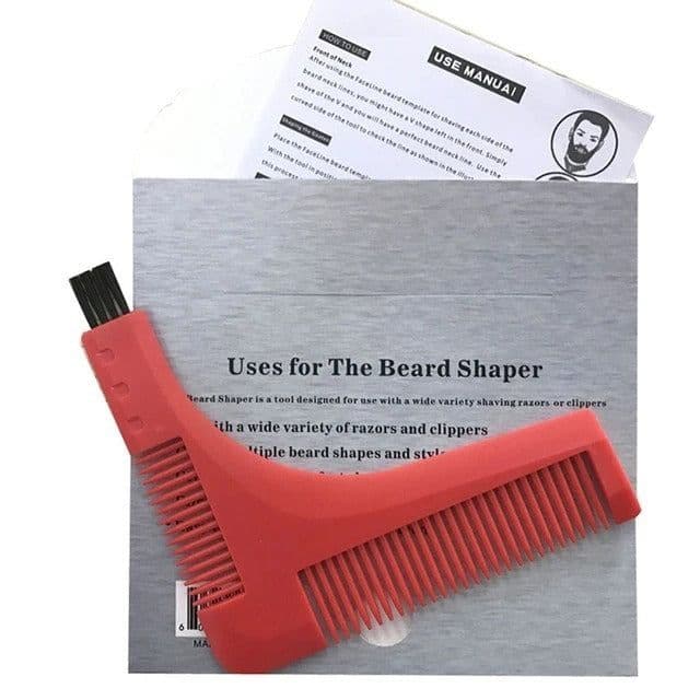 image-Beard Trimmer Shaping Tool Sex Man Gentleman Beard Trim Template Beard Combs Shaving Hair Molding